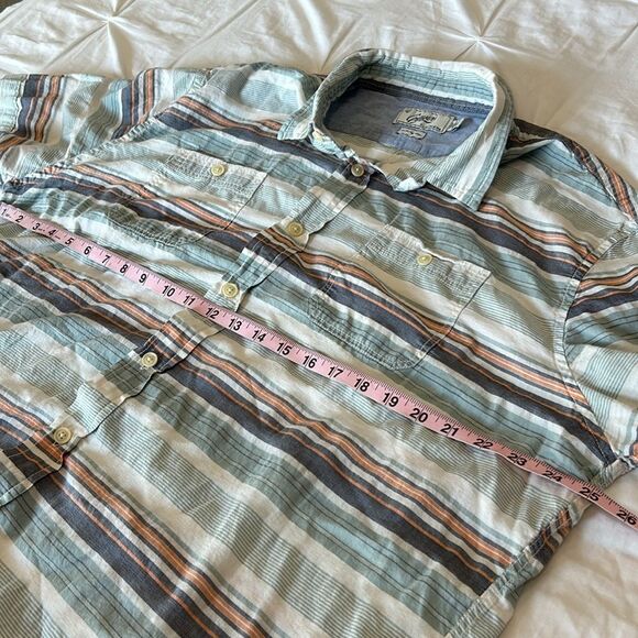 Grayers Clothiers Men's Light-Colored Short Sleeves Stripe Button-Up Shirt XXL - Picture 6 of 7